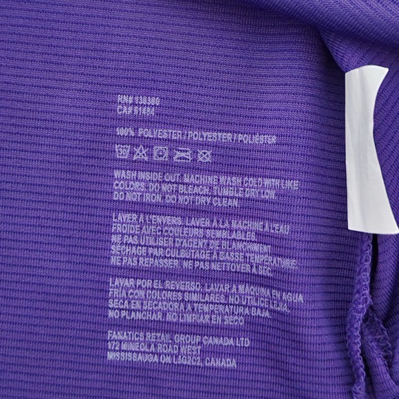 Fanatics NBA Women's Size‎ M FastBreak Road Jersey Blank Purple V Neck NWOT - Picture 4 of 6